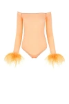 OSEREE OSEREE WOMAN PEACH MESH BODYSUIT