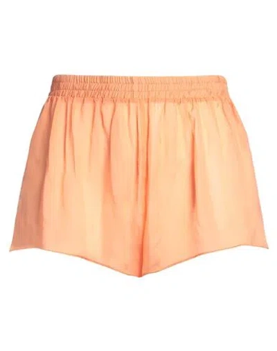 Oseree Oséree Woman Shorts & Bermuda Shorts Orange Size L Silk, Lurex