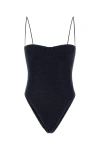 Oseree Oséree Lumière Maillot' Blue Swimsuit With Open Back In Lurex In Blue