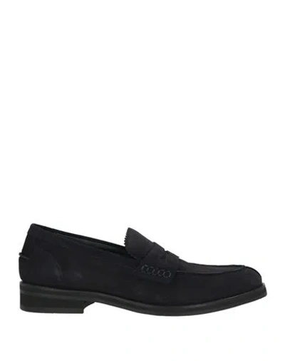 Osey Man Loafers Midnight Blue Size 10 Leather