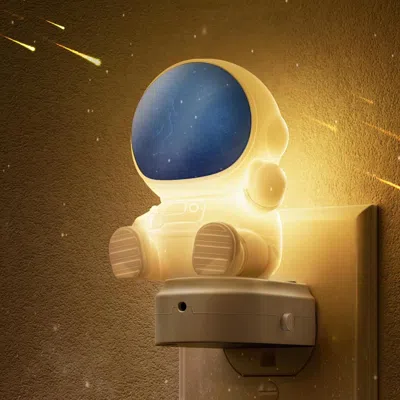 Oshana Night Light For Kids, 3d Space Night Light Plug In, Dusk To Dawn Nursery Night Lights, Rgb Soft Whit