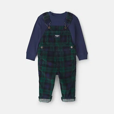 Oshkosh Baby Boys 2-pc. Overall Set In Blue