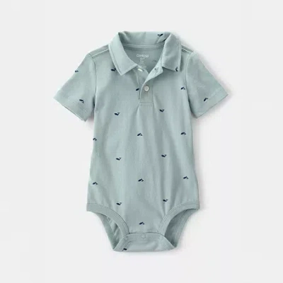 Oshkosh Baby Boys Short Sleeve Bodysuit In Green