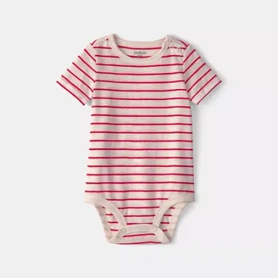 Oshkosh Baby Boys Short Sleeve Striped Romper In Multi