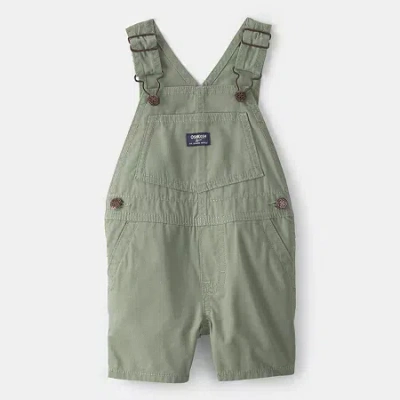 Oshkosh Baby Boys Shortalls In Green