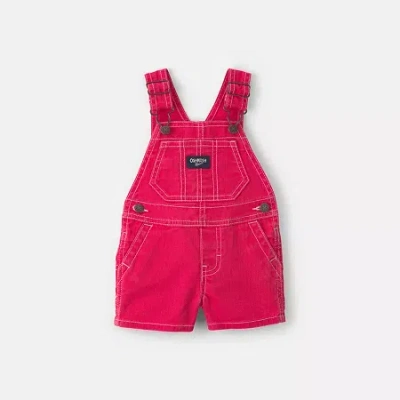 Oshkosh Baby Boys Shortalls In Red