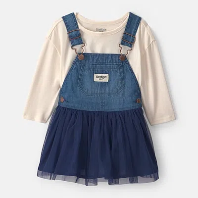 Oshkosh Baby Girls 2-pc. Dress Set In Blue