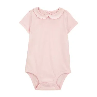 Oshkosh Baby Girls Short Sleeve Bodysuit In Pink