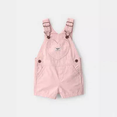 Oshkosh Baby Girls Shortalls In Pink