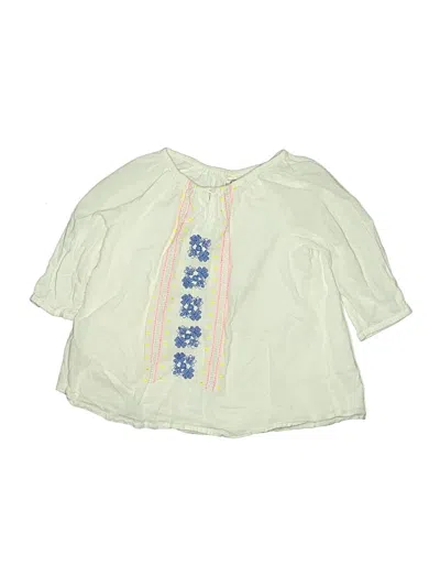 Pre-owned Oshkosh B'gosh Kids' 3/4 Sleeve Blouse In Green