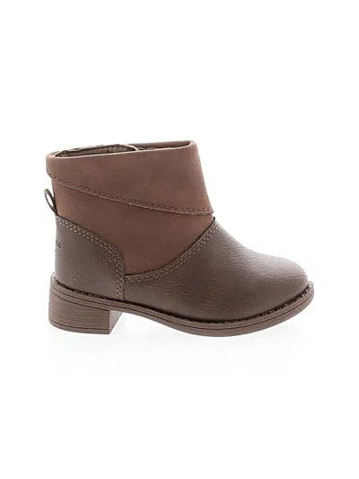 Pre-owned Oshkosh B'gosh Kids' Ankle Boots In Brown