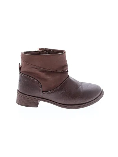 Pre-owned Oshkosh B'gosh Kids' Ankle Boots In Brown