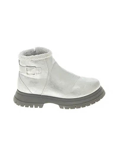 Pre-owned Oshkosh B'gosh Kids' Ankle Boots In Silver