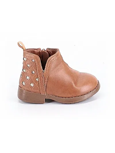 Pre-owned Oshkosh B'gosh Kids' Ankle Boots In Tan