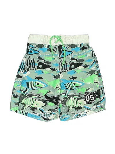 Pre-owned Oshkosh B'gosh Kids' Board Shorts In Green