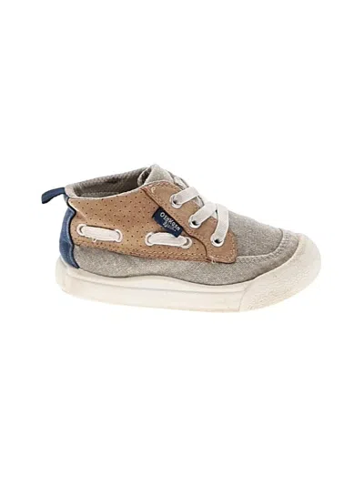 Pre-owned Oshkosh B'gosh Babies' Booties In Gray