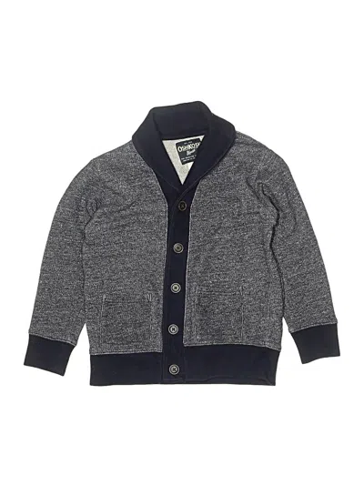 Pre-owned Oshkosh B'gosh Kids' Cardigan Sweater In Gray