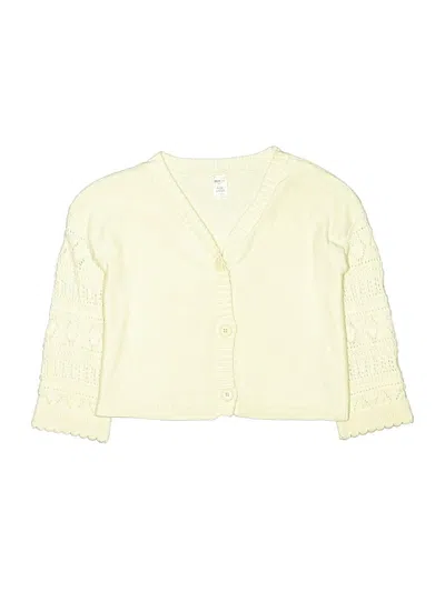 Pre-owned Oshkosh B'gosh Kids' Cardigan Sweater In Yellow