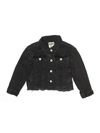 Pre-owned Oshkosh B'gosh Kids' Denim Jacket In Black