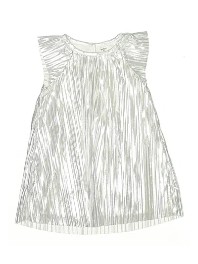 Pre-owned Oshkosh B'gosh Kids' Dress In Silver