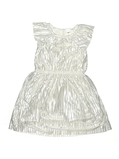 Pre-owned Oshkosh B'gosh Kids' Dress In Silver