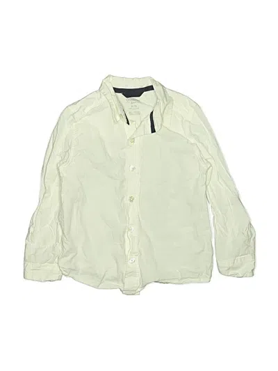 Pre-owned Oshkosh B'gosh Kids' Long Sleeve Button Down Shirt In Green