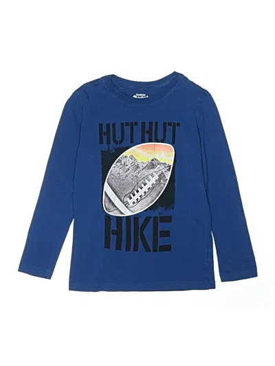 Pre-owned Oshkosh B'gosh Kids' Long Sleeve T-shirt In Blue