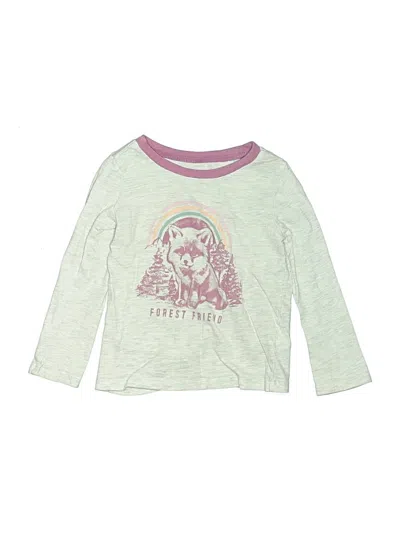 Pre-owned Oshkosh B'gosh Kids' Long Sleeve T-shirt In Green