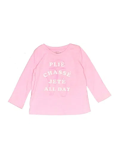 Pre-owned Oshkosh B'gosh Kids' Long Sleeve T-shirt In Pink