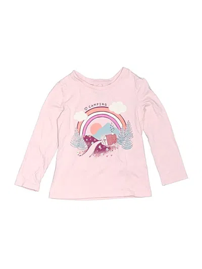 Pre-owned Oshkosh B'gosh Kids' Long Sleeve T-shirt In Pink