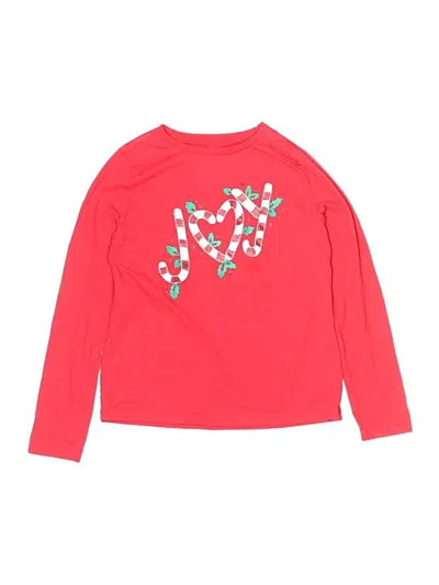 Pre-owned Oshkosh B'gosh Kids' Long Sleeve T-shirt In Red