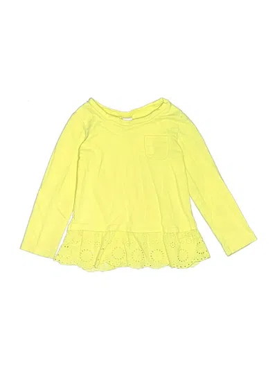 Pre-owned Oshkosh B'gosh Kids' Long Sleeve T-shirt In Yellow