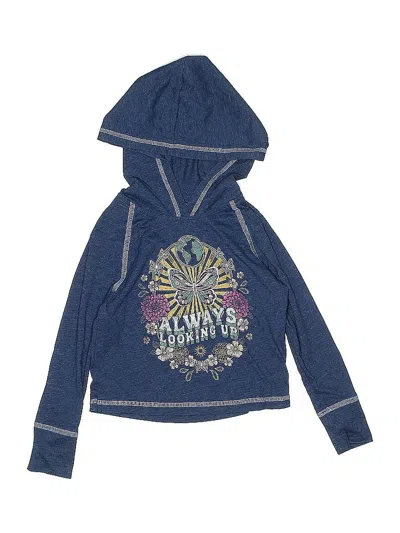 Pre-owned Oshkosh B'gosh Kids' Pullover Hoodie In Blue