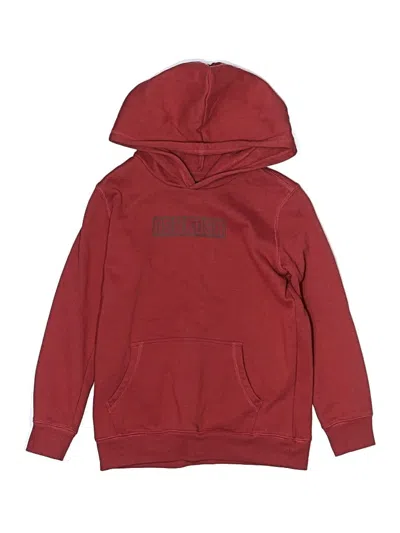 Pre-owned Oshkosh B'gosh Kids' Pullover Hoodie In Burgundy