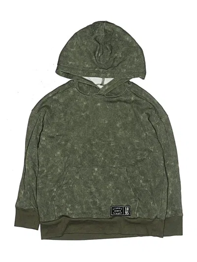 Pre-owned Oshkosh B'gosh Kids' Pullover Hoodie In Green