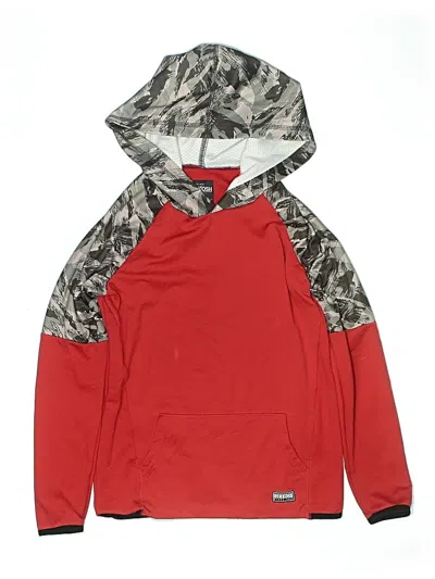 Pre-owned Oshkosh B'gosh Kids' Pullover Hoodie In Red