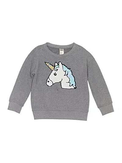 Pre-owned Oshkosh B'gosh Kids' Pullover Sweater In Silver