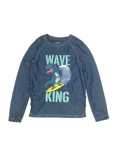 Pre-owned Oshkosh B'gosh Kids' Rash Guard In Blue
