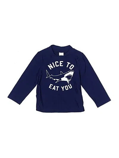Pre-owned Oshkosh B'gosh Kids' Rash Guard In Blue