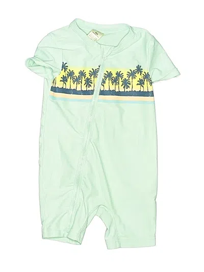 Pre-owned Oshkosh B'gosh Babies' Rash Guard In Green