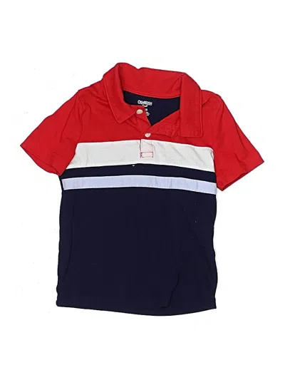 Pre-owned Oshkosh B'gosh Kids' Short Sleeve Polo In Red