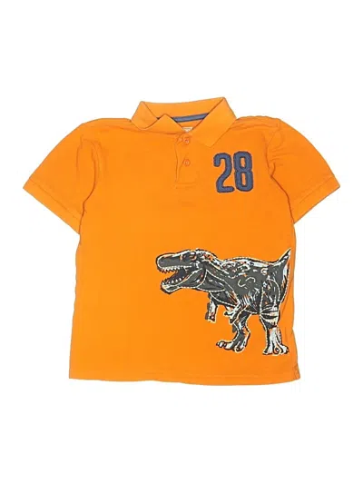 Pre-owned Oshkosh B'gosh Kids' Short Sleeve Polo Shirt In Orange