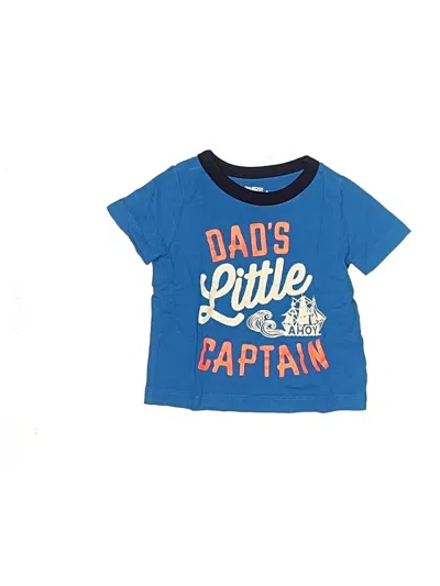 Pre-owned Oshkosh B'gosh Babies' Short Sleeve T-shirt In Blue