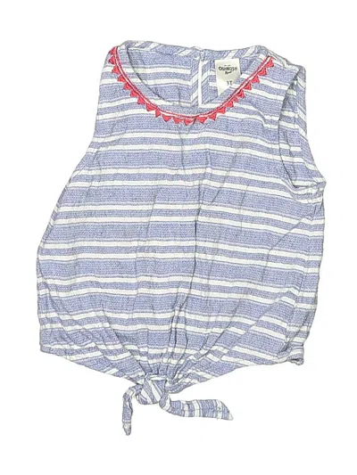 Pre-owned Oshkosh B'gosh Kids' Sleeveless Blouse In Blue