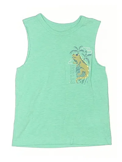 Pre-owned Oshkosh B'gosh Kids' Sleeveless T-shirt In Green
