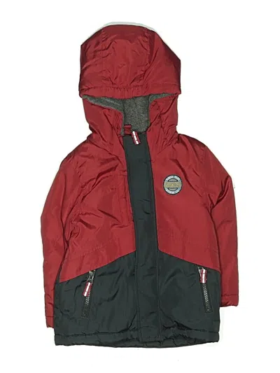 Pre-owned Oshkosh B'gosh Kids' Snow Jacket In Burgundy
