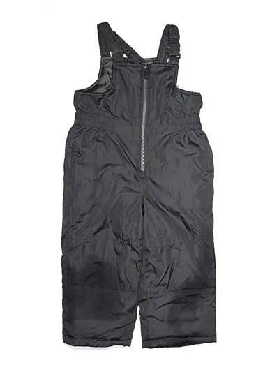 Pre-owned Oshkosh B'gosh Kids' Snow Pants With Bib In Black