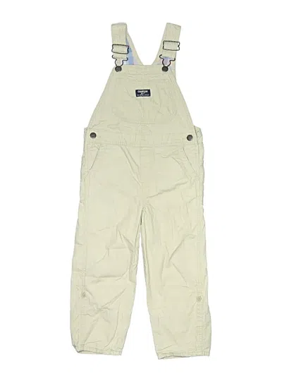 Pre-owned Oshkosh B'gosh Kids' Snow Pants With Bib In Ivory