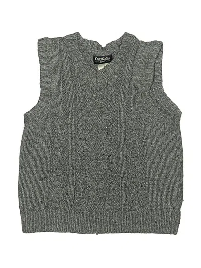 Pre-owned Oshkosh B'gosh Kids' Sweater Vest In Gray