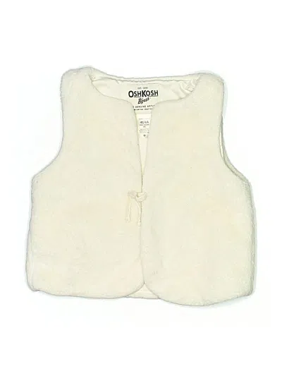 Pre-owned Oshkosh B'gosh Kids' Sweater Vest In White